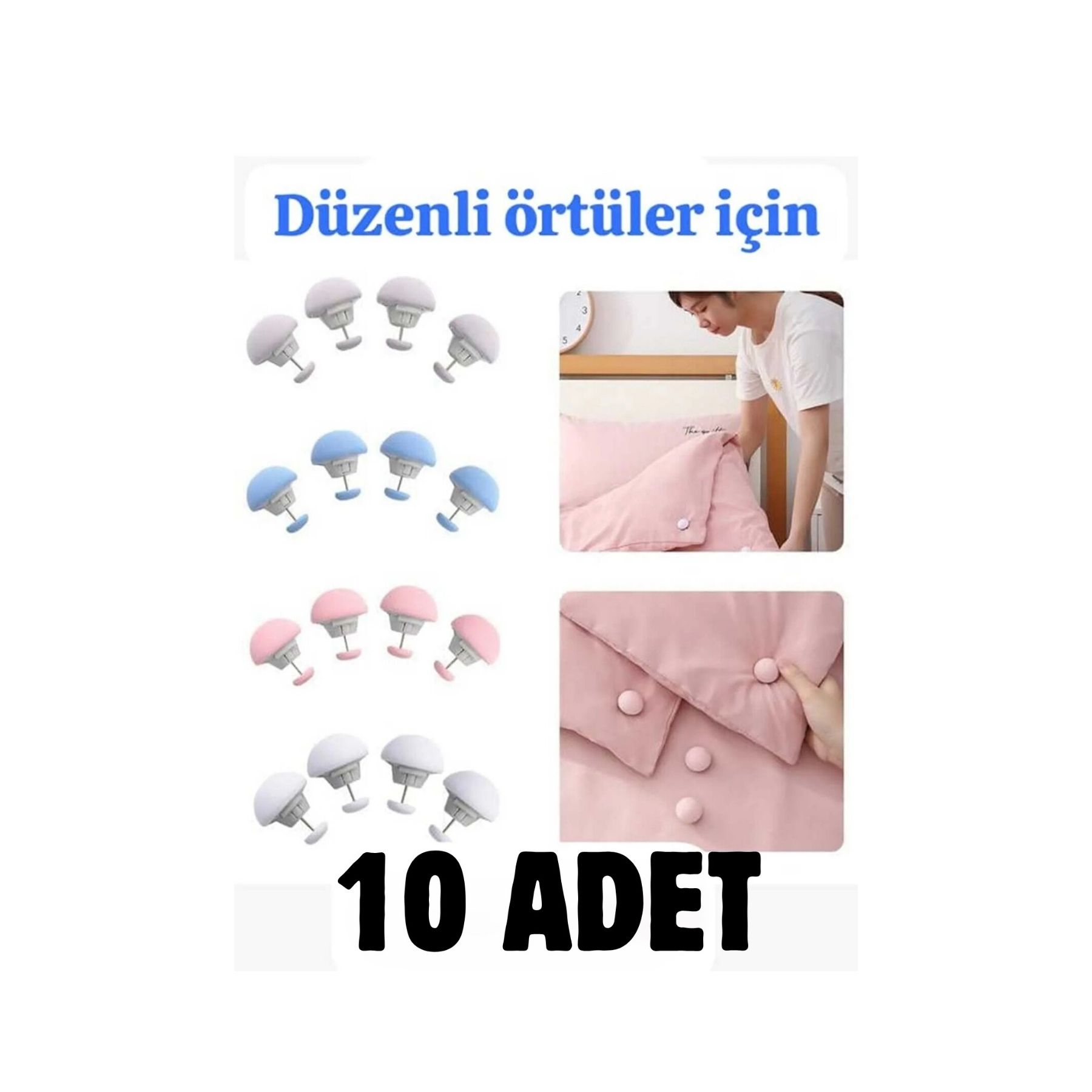 Yorgan ve Nevresim Sabitleyici İğne 10 Adet